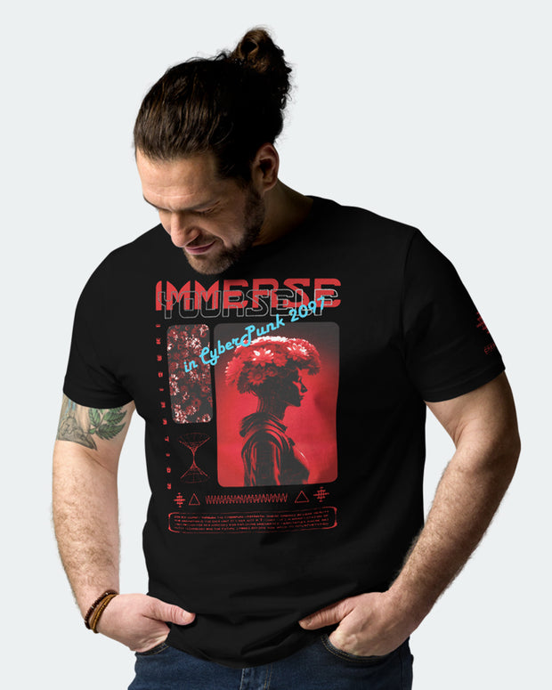 <h3><strong>IMMERSE YOURSELF RED Organic T-Shirt</strong></h3>