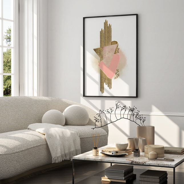 Framed poster - PINK LUXURY