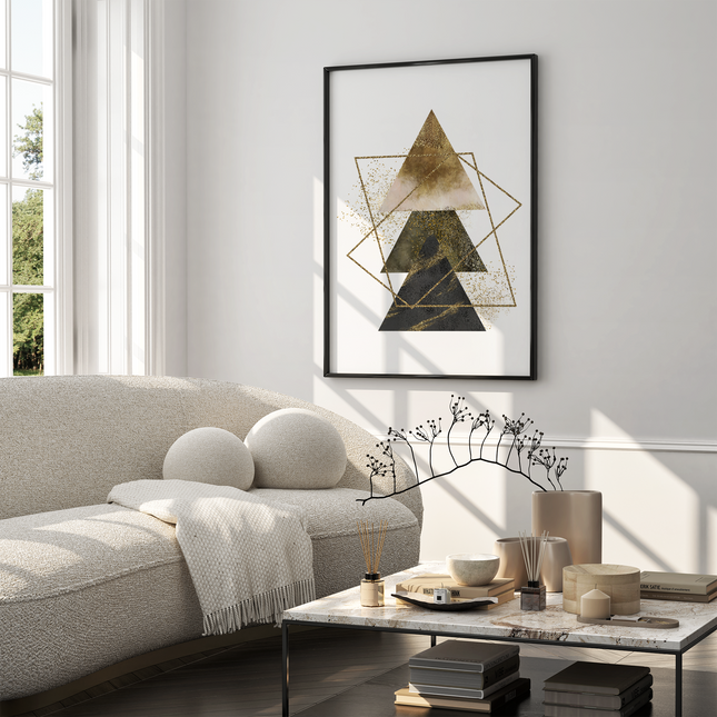 Framed poster - GOLDEN TRIANGLES