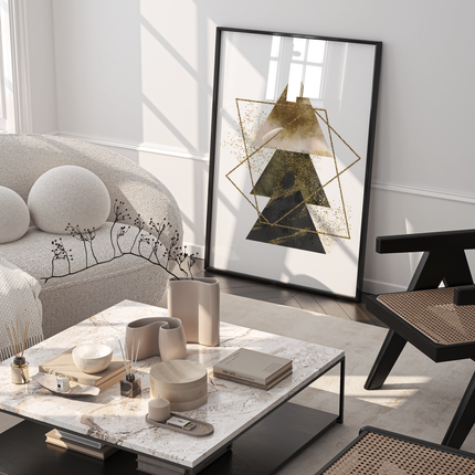 Framed poster - GOLDEN TRIANGLES