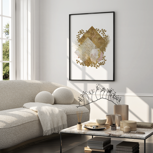 Framed poster - GLAMOROUS GEOMETRY