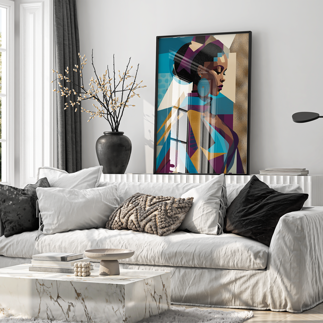 Framed poster- GLITCH VISION