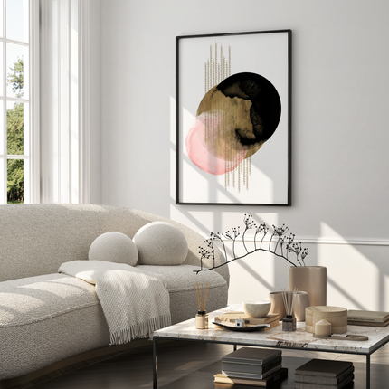Framed poster - ABSTRACT ELEGANCE