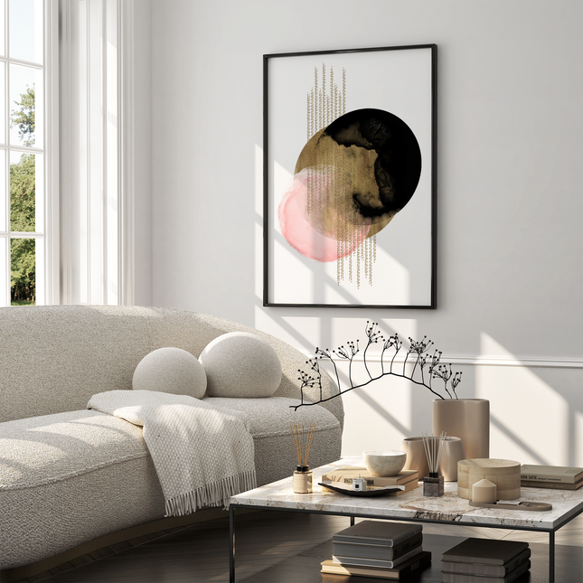 Framed poster - ABSTRACT ELEGANCE