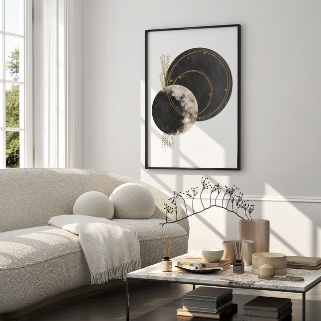 Framed poster - COSMIC CIRCLES