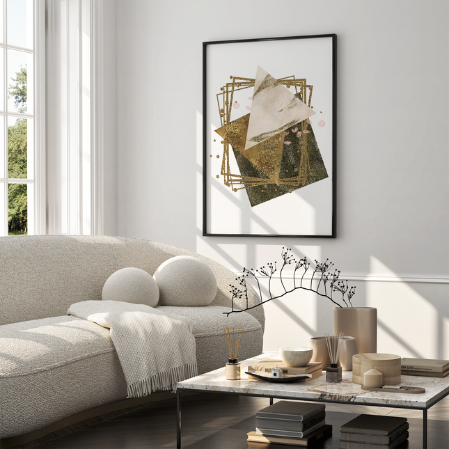Framed poster - GOLDEN GEOMETRY