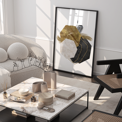 Framed poster - GEOMETRIC LUXURY