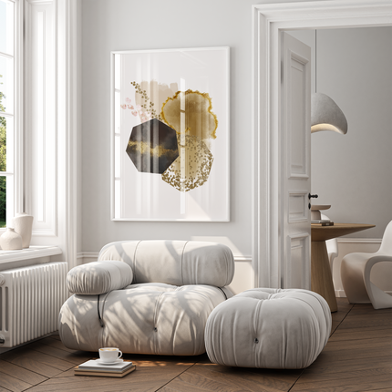 Framed poster - GOLDEN ABSTRACTION