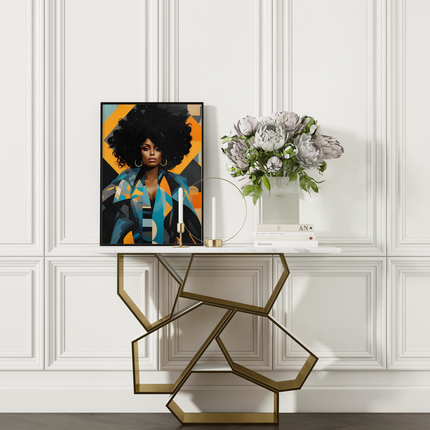 Framed poster- VIBRANTLY YOURS