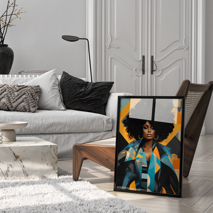 Framed poster- VIBRANTLY YOURS