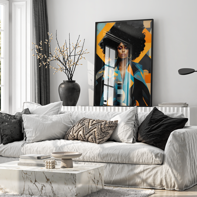 Framed poster- VIBRANTLY YOURS
