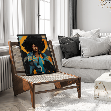 Framed poster- VIBRANTLY YOURS