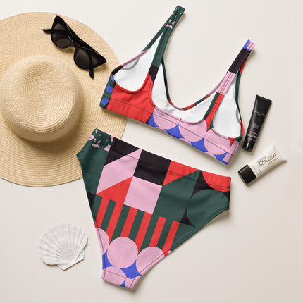 RADIANT SHAPES High-Waisted Recycled Bikini