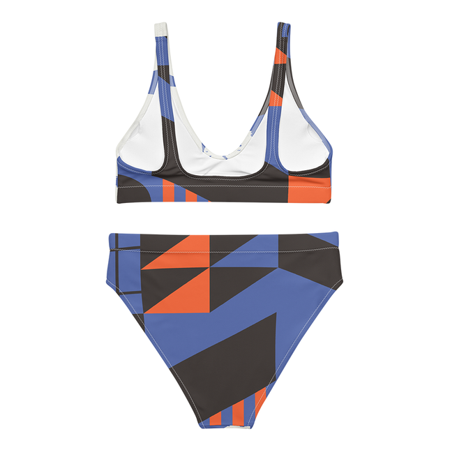 ABSTRACT NATURE High-Waisted Recycled Bikini