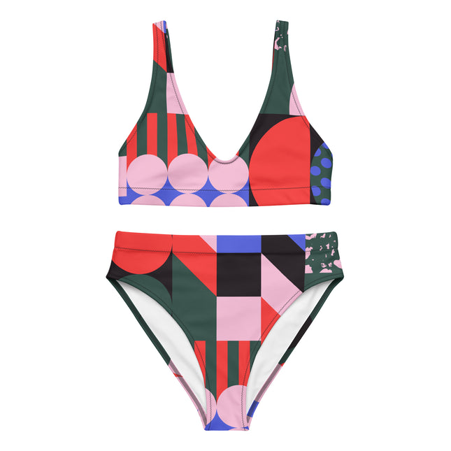 RADIANT SHAPES High-Waisted Recycled Bikini