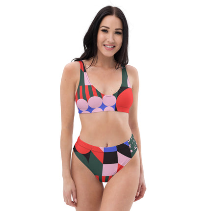 RADIANT SHAPES High-Waisted Recycled Bikini