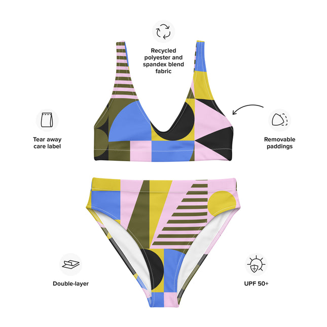 VIVID MOMENTS High-Waisted Recycled Bikini