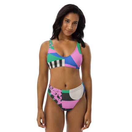 BOLD STEPS High-Waisted Recycled Bikini