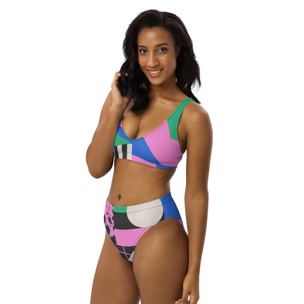 BOLD STEPS High-Waisted Recycled Bikini