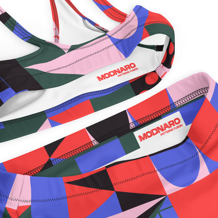 MOSAIC OF LIFE High-Waisted Recycled Bikini