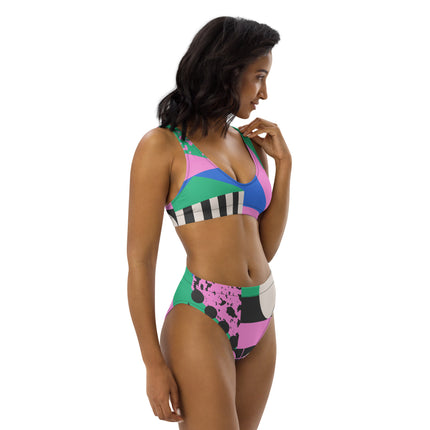 BOLD STEPS High-Waisted Recycled Bikini