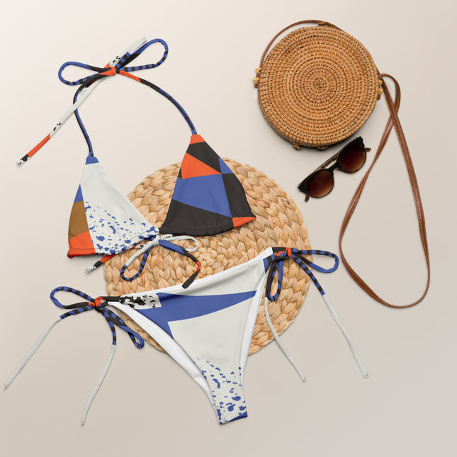 ABSTRACT NATURE Eco-Friendly String Bikini