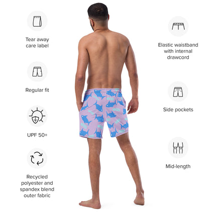 Recycled SHARK DANCE Swim Trunks