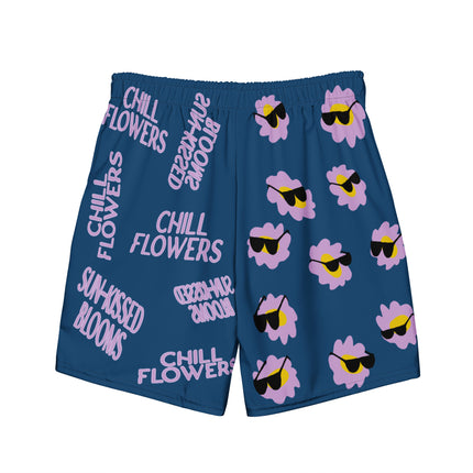 Recycled Chill Flowers Swim Trunks