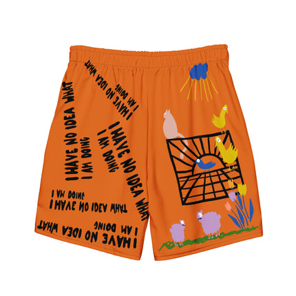 Recycled I HAVE NO IDEA Swim Trunks
