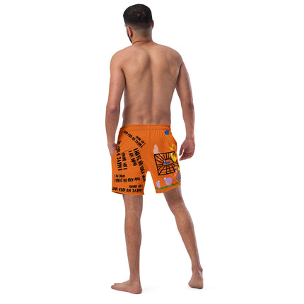 Recycled I HAVE NO IDEA Swim Trunks