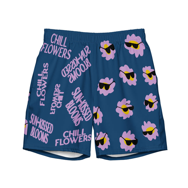 Recycled Chill Flowers Swim Trunks