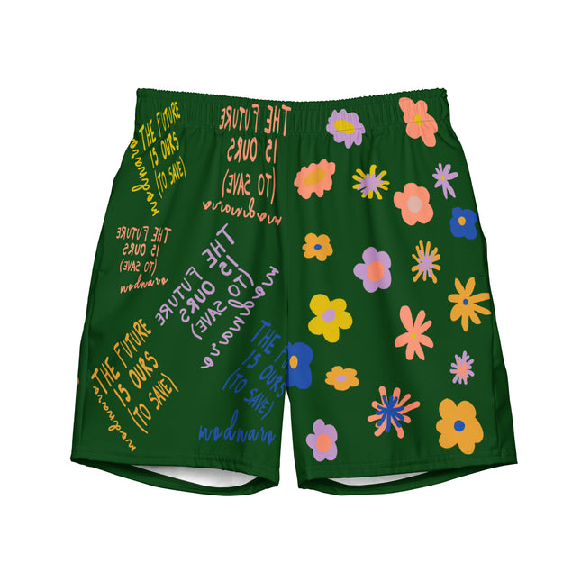Recycled THE FUTURE IS OURS Swim Trunks