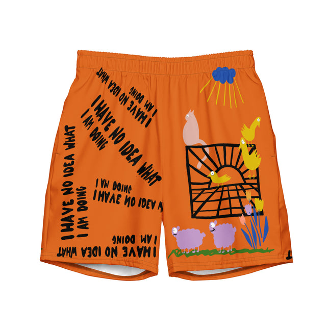 Recycled I HAVE NO IDEA Swim Trunks