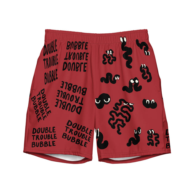 Recycled Double Trouble Bubble Swim Trunks