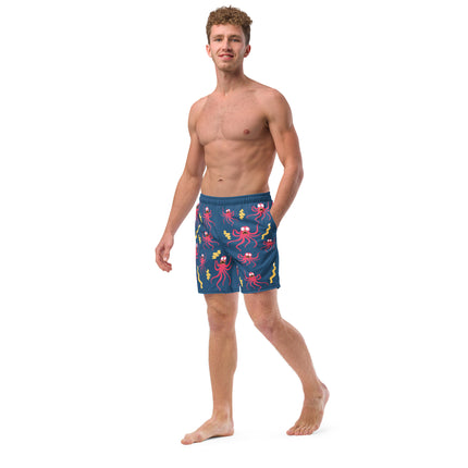 Recycled DEEP SEE PANIC Swim Trunks