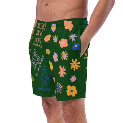 Recycled THE FUTURE IS OURS Swim Trunks