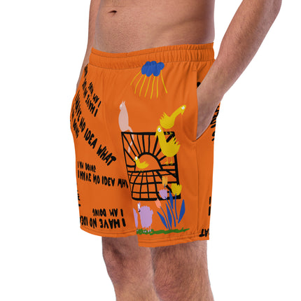Recycled I HAVE NO IDEA Swim Trunks