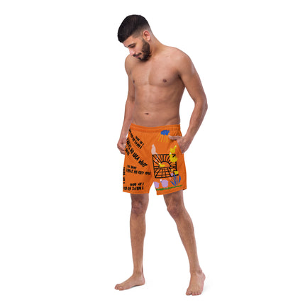 Recycled I HAVE NO IDEA Swim Trunks