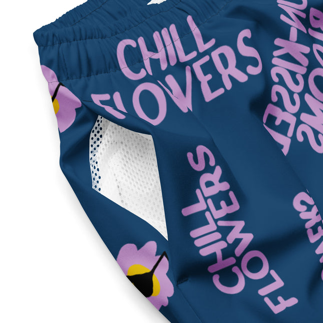 Recycled Chill Flowers Swim Trunks