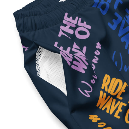 Recycled RIDE THE WAVE OF WEIRDNESS Swim Trunks