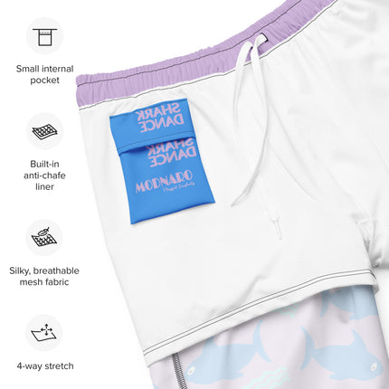 Recycled SHARK DANCE Swim Trunks