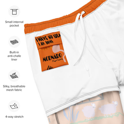 Recycled I HAVE NO IDEA Swim Trunks