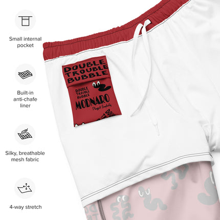 Recycled Double Trouble Bubble Swim Trunks