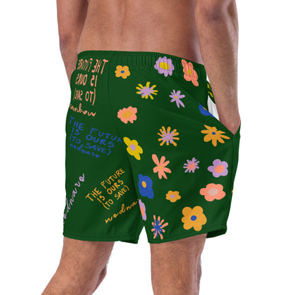 Recycled THE FUTURE IS OURS Swim Trunks