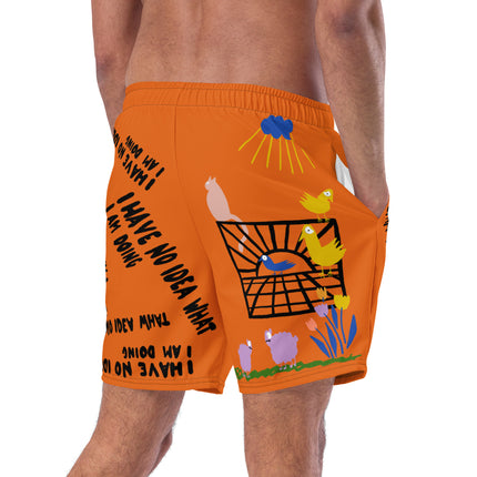 Recycled I HAVE NO IDEA Swim Trunks