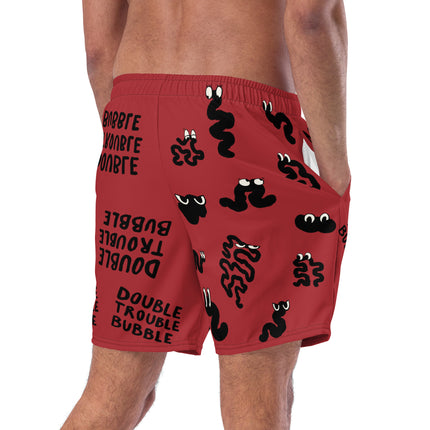 Recycled Double Trouble Bubble Swim Trunks