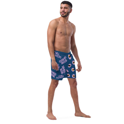 Recycled Chill Flowers Swim Trunks