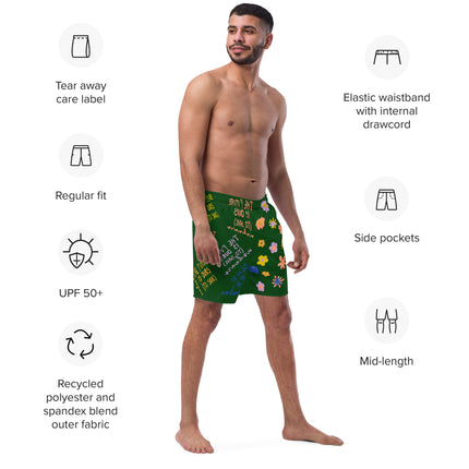 Recycled THE FUTURE IS OURS Swim Trunks
