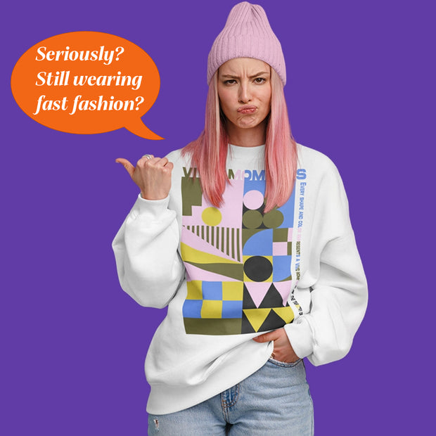 <h3><strong>Eco-friendly sweatshirt - VIVID MOMENTS</strong></h3>