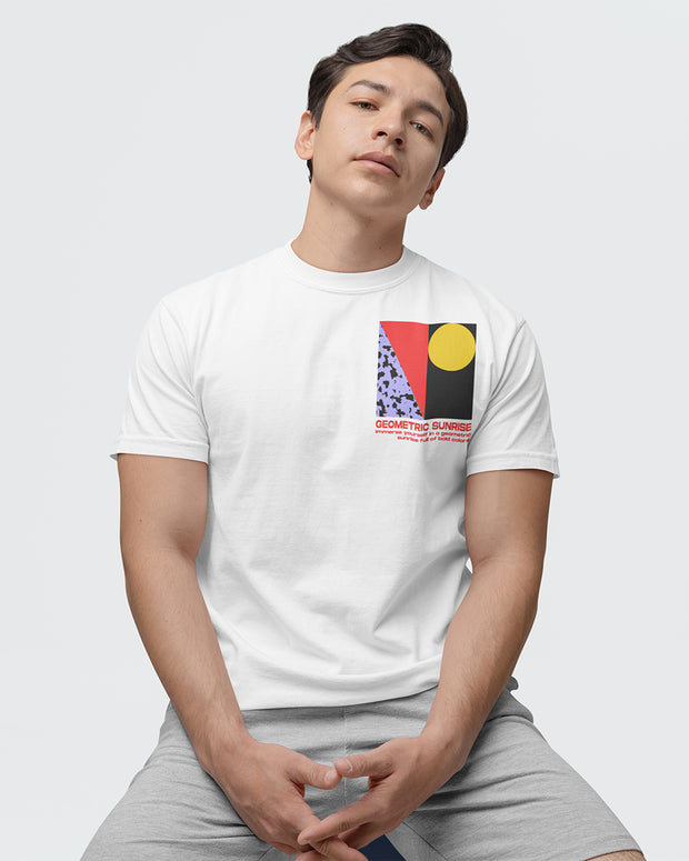 <h3><strong>GEOMETRIC SUNRISE Organic T-Shirt</strong></h3>